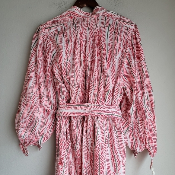 Julie Harrah Isabelle Dress in Red Chevron size M NWT - Picture 4 of 11